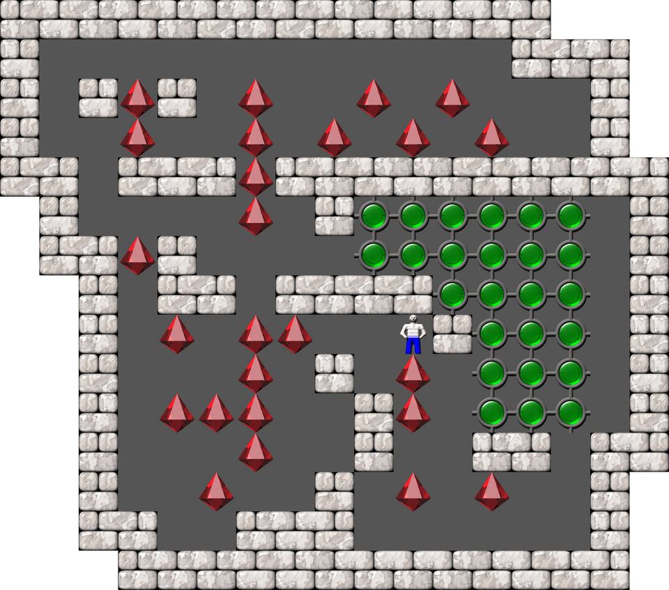 Sokoban Jean-Pierre Kent level 16